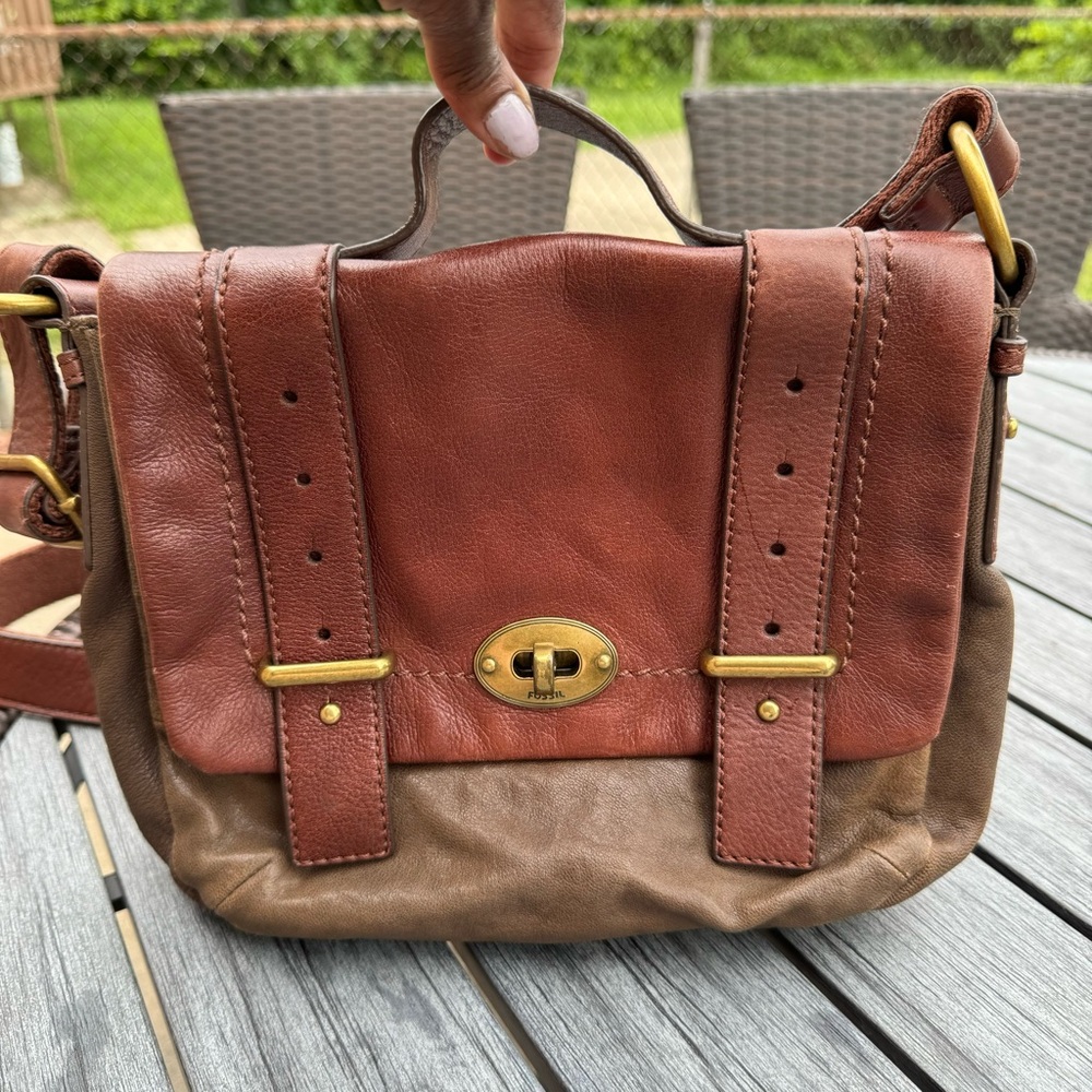 Fossil Long Live 1954 Vintage Satchel Crossbody